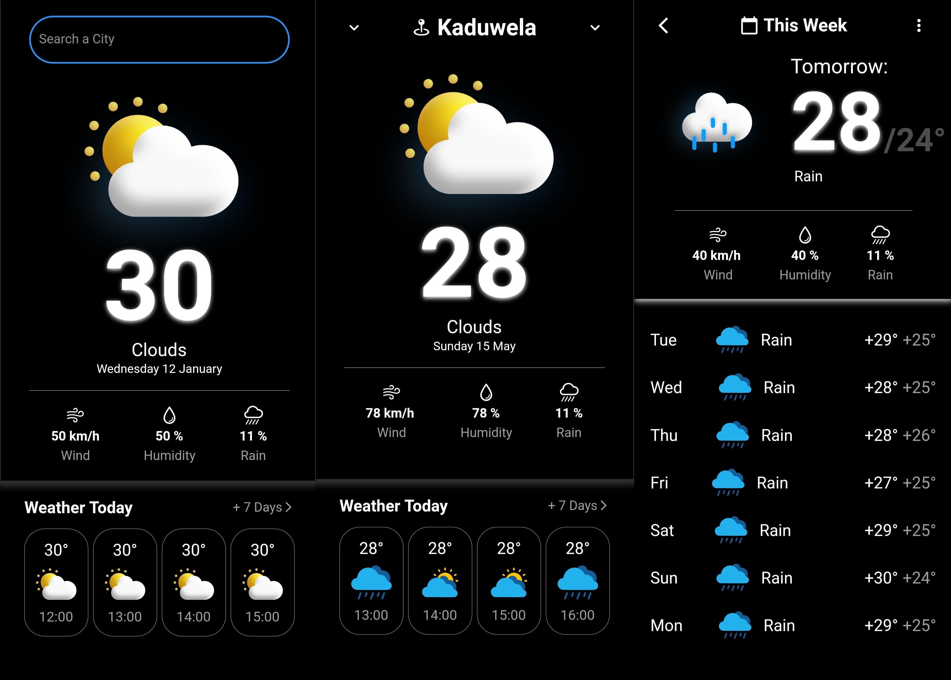 Weather Applciation - OpenWeatherMap API